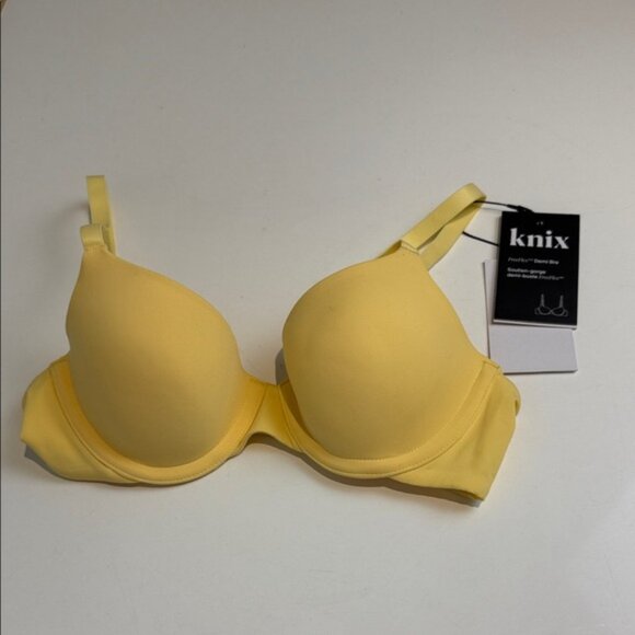 Knix Vibrant Yellow Free Flex Demi Bra NWT Size 32B - Picture 2 of 6